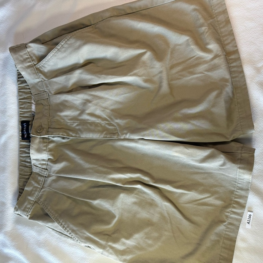 Puritan Tan Flat Front Shorts Casual Style